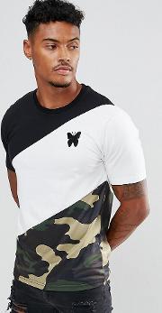 Muscle  Shirt With Camo Panel