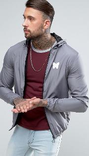 windbreaker jacket  grey