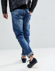 g star arc 3d slim jeans medium aged restored