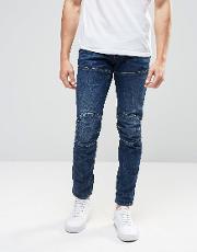 g star elwood 5620 3d slim jeans vintage dark aged