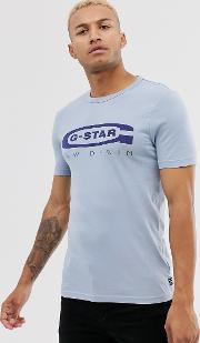 G Star Graphic 4 Organic Cotton Chest Logo Slim Fit