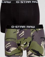 g star raw trunks in 2 pack camo
