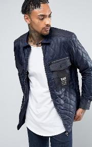 g star type c dnm pm quilted zip jacket