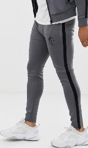 Tapered Poly Tracksuit Joggers