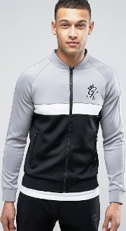 track jacket in muscle fit