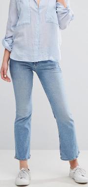 tommy cropped flare jeans
