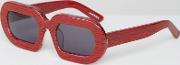 eggy red marble sunglasses