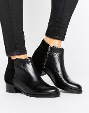 h by hudson mid heel leather festival boot