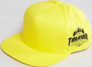 x thrasher snapback cap with embroidered side art