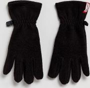original black fleece gloves