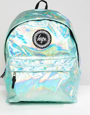 backpack in green holographic