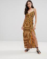 stripe maxi dress