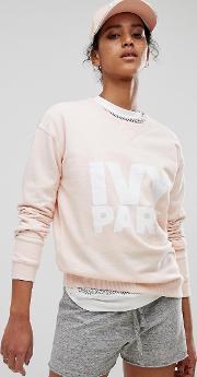 peached sweatshirt in pink