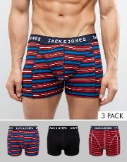 3 pack trunks with stripe