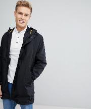 core parka in water repellent tech fabric with removable bomber jacket