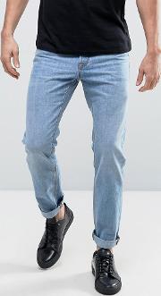 intelligence jeans  regular fit washed denim