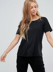 Kimmie Lace Back T Shirt