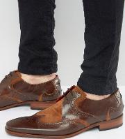 scarface leather suede derby shoes