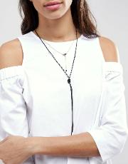 layered tie necklace