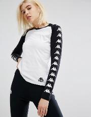 Long Sleeve Top With Logo Sleeves