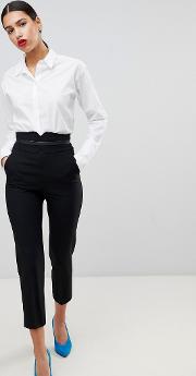 tailored slim trousers