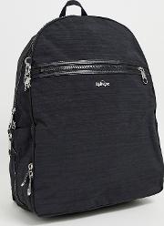 Zip Detail Backpack With Silver Monkey Charm