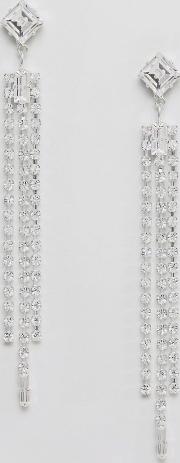 london swarovski crystal multi drop earrings