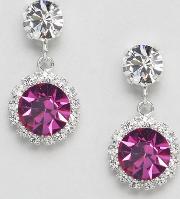 london swarovski crystal rosetta drop earrings