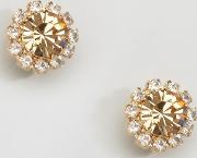 london swarovski crystal rosetta earrings