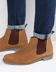 chelsea boots in tan