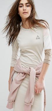 Exclusive To Asos Tricolour Sweat Dress In Neutrals