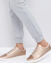 rose gold metallic agate lo trainers