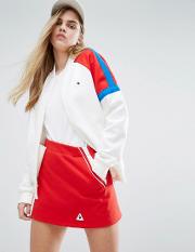 sweat bomber jacket with colour block panels