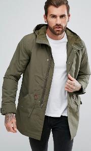 3 in 1 fishtail parka olive night