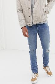 501 Skinny Jeans Stone Warp