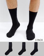 crew socks 3 pack black exclusive