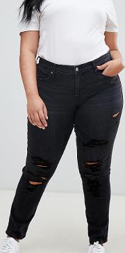 Levis Plus 311 Shaping Skinny Jean With Distressing