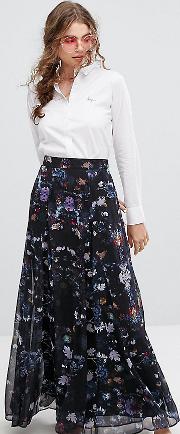 Exclusive Floral Maxi Skirt