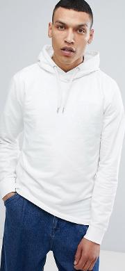 basic hoodie in white
