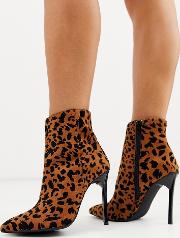 Stiletto Pointed Boots Leopard