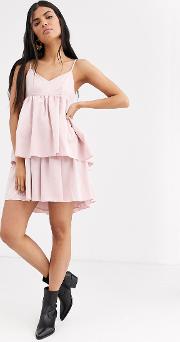 Cami Dress With Tiered Skirt