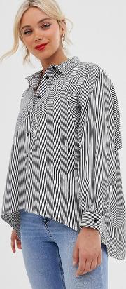 Pinstripe Long Shirt