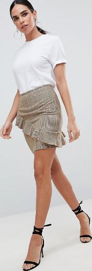 ruffle detail skirt
