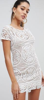 mini dress  overscale lace