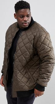 loyalty and faith plus quilted zip thru bomber jacket