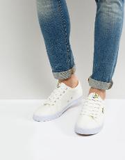 lyle and scott hawker plimsolls in white