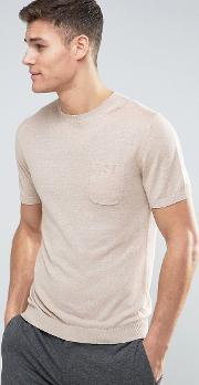 man knitted  shirt in beige