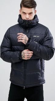 Guides Down Hooded Jacket In Black