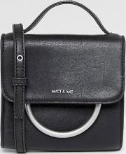 suri mini flap over cross body bag with ring detail