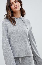 luxe oversized hoodie in cashmere blend